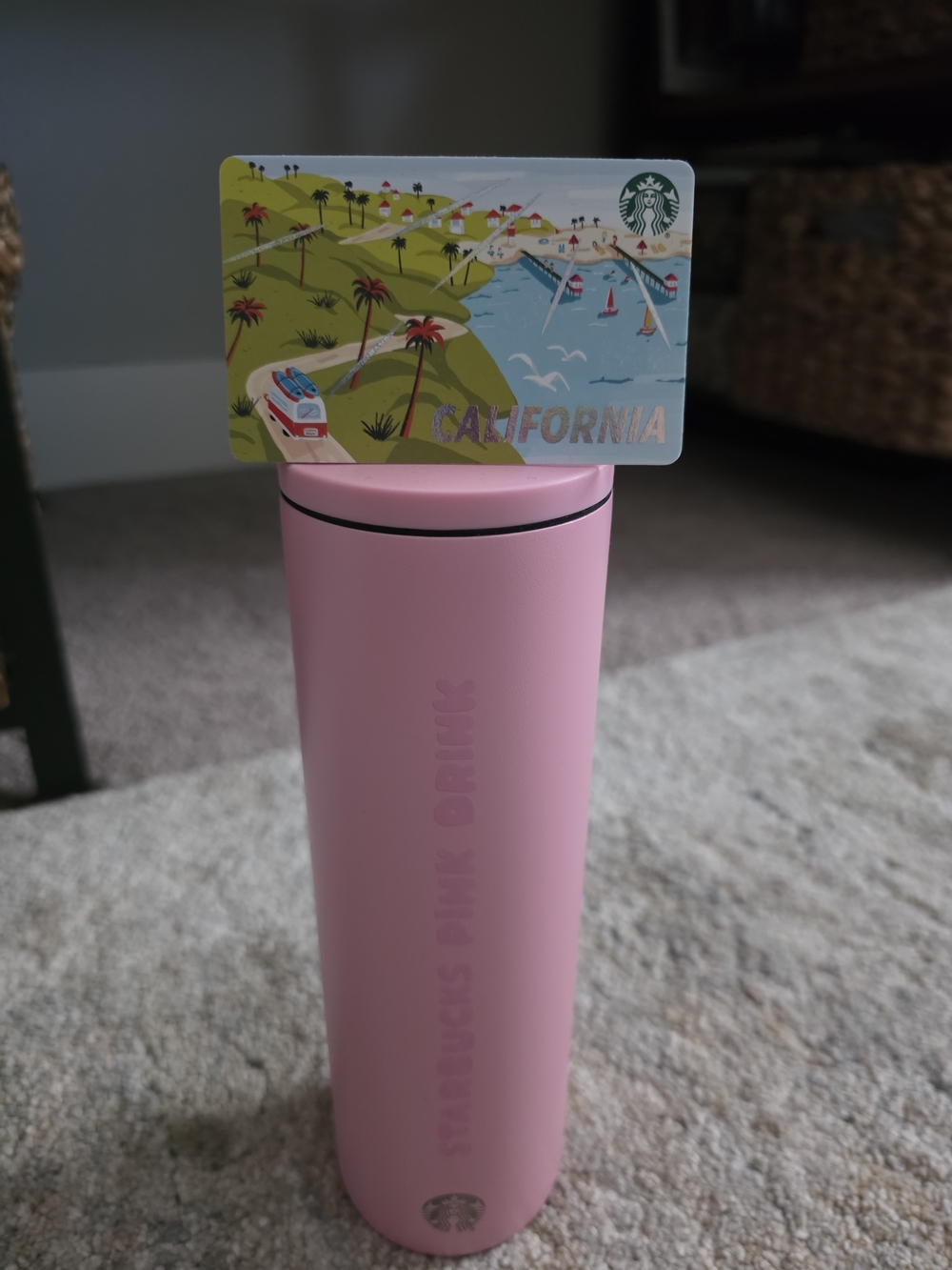 Starbucks Pink Matte Stainless Bottle with Slim Profile